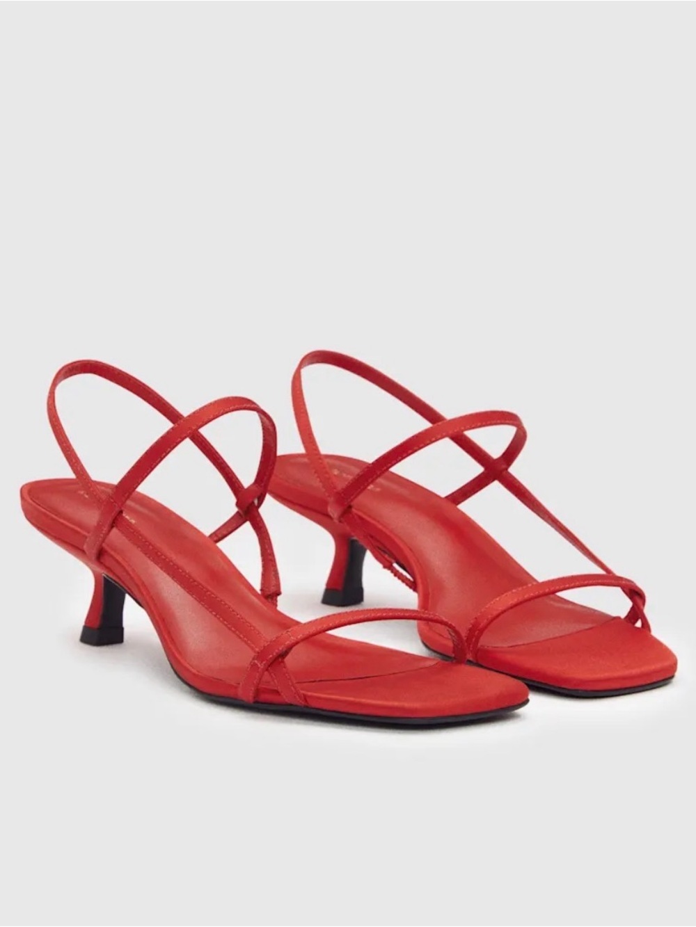 Reformation Red Strappy Sandals